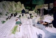 A crane's base at Ffarquhar Quarry in the sixth series