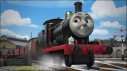 James in his black livery in The Adventure Begins