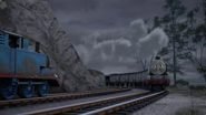 Some vans in Sodor's Legend of the Lost Treasure