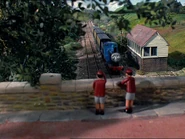 Edward pulling the Old Coaches