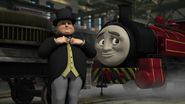 Victor in the seventeenth series with the Fat Controller