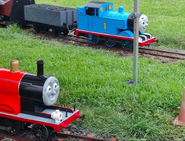 James with his original face and Thomas