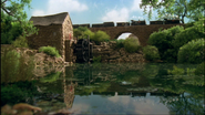 Donald and Douglas passing the Watermill in the sixth series