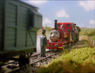 The same scene from the Railway Series recreated