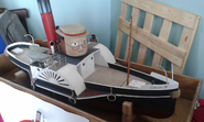 Lakesider III's model with O.J.'s original wheelhouse and smokestack