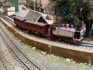 Rosie in 2022 with the branchline coaches