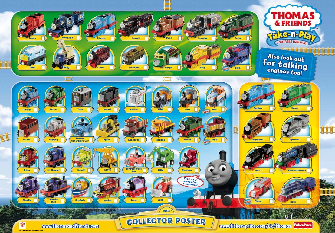 thomas the train collectors list