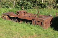 The remains of the spare diesel stored at Brynglas