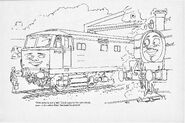 The sheds in the Famous Engines illustrated by Edgar Hodges