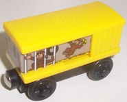 Wooden Railway Zoo Monkey Box Car