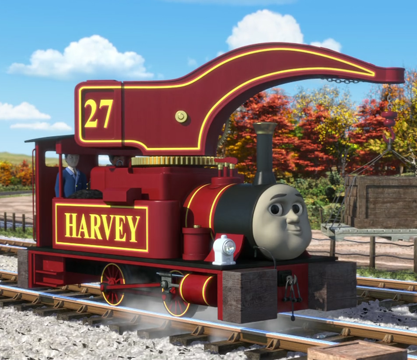 Harvey Thomas The Tank Engine Wikia Fandom - thomas and friends oliver roblox train crash youtube