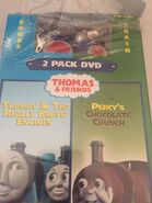 Thomas and the Really Brave Engines and Percy's Chocolate Crunch 2 Pack DVD with Wooden Railway Fergus