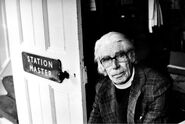 Wilbert at his home in Stroud, 1979