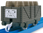 Plarail truck with barrels