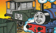 Sir Handel with some trucks