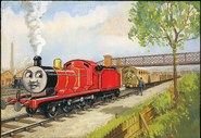 The Little Blue Tank Engine with James