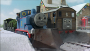 Thomas' different snowplough