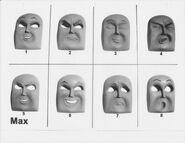 Max's faces [68] (Note: Max's unused sleeping face between his angry/cross and wincing faces)