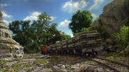 Rusty pulling slate trucks