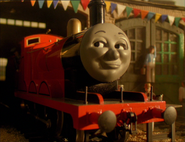 James thinks about being chosen to pull the train for Queen Elizabeth II's visit