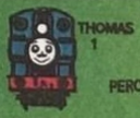 Thomas in the Railway Map of the Island of Sodor (Note: Thomas' running plate is flat and he resembles a pannier tank)