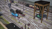 The coaling tower at Knapford in The Adventure Begins