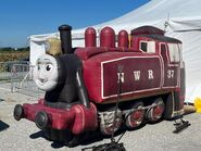 An inflatable Rosie balloon at a Days Out with Thoma on the Strasburg Rail Road