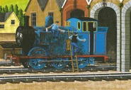 Thomas covered in coal