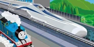 Ryusei in Thomas Runs with the SCMaglev