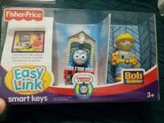 Fisher-Price Easy Link Internet Launch Pad pack featuring Thomas and Bob the Builder smart keys.