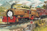 Bill and Ben give the enthusiasts a ride in brake vans