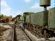 Duck's driver walking up to Crosby Station