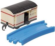 Capsule Plarail Cream Cattle Truck (Labeled as White Open and Close Door Car)