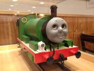 Percy's large scale model from The Pack on Thomas Town