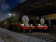 Henry and Percy at the docks