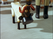 The Ram eating Sir Topham Hatt's hat