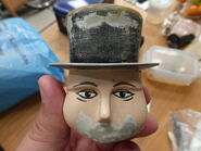 Sir Topham Hatt's head from the pilot prior to restoration owned by Jonathan Saville