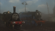 Emily and Gordon covered in coal dust