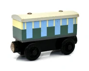 Green Narrow Gauge Coach