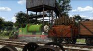 Percy being refilled at the Coal Hopper in the sixteenth series