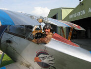 Robert in his Nieuport 17 in 2005