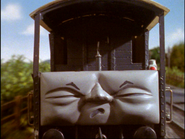 Oliver and his train passing James