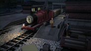 James pulling the Flying Kipper