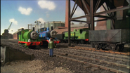 Thomas, Percy and Duck at the coaling plant