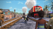 Kwaku passing Sir Topham Hatt