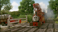 Harvey at a level crossing in the seventh series