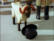 The Ram with Sir Topham Hatt's hat