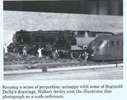 A reference photograph taken by the Rev. W. Awdry for the first illustration of Bowled Out