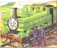 Duck correctly illustrated as a GWR 5700 by David Palmer