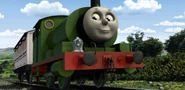 Percy with a white coach